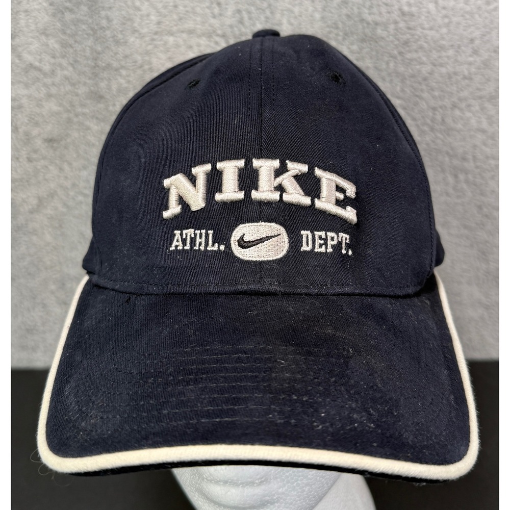 Nike Baseball Cap Mens OSFM Navy Blue Athletic Dept Embroidered Hat U20901PHC